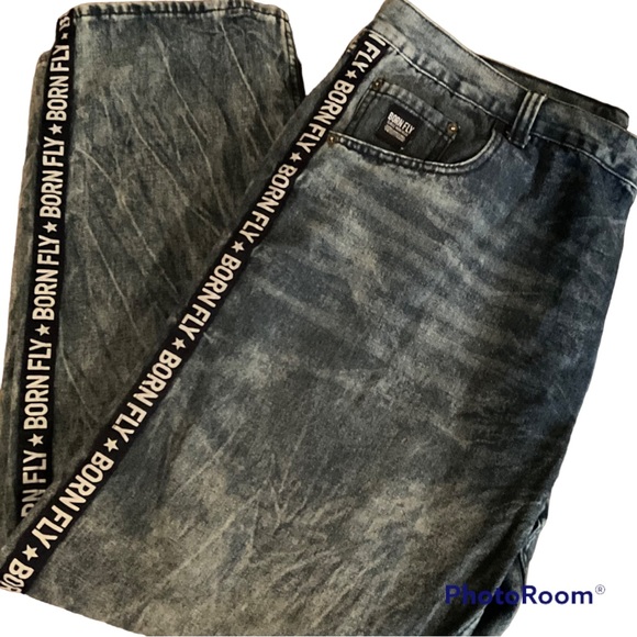 Born Fly Men’s Signature Denim Jeans - Picture 1 of 9